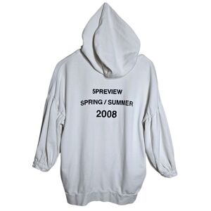 5Preview Zip Up Hoodie Small White Spring Summer 2008 Graphic Y2K Streetwear